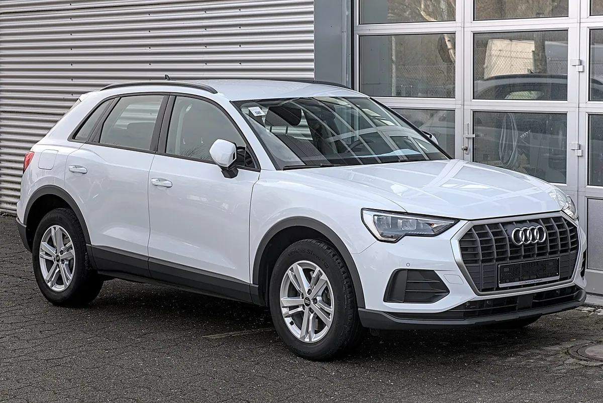 Audi Q3 F3 SUV viewed from the front and side