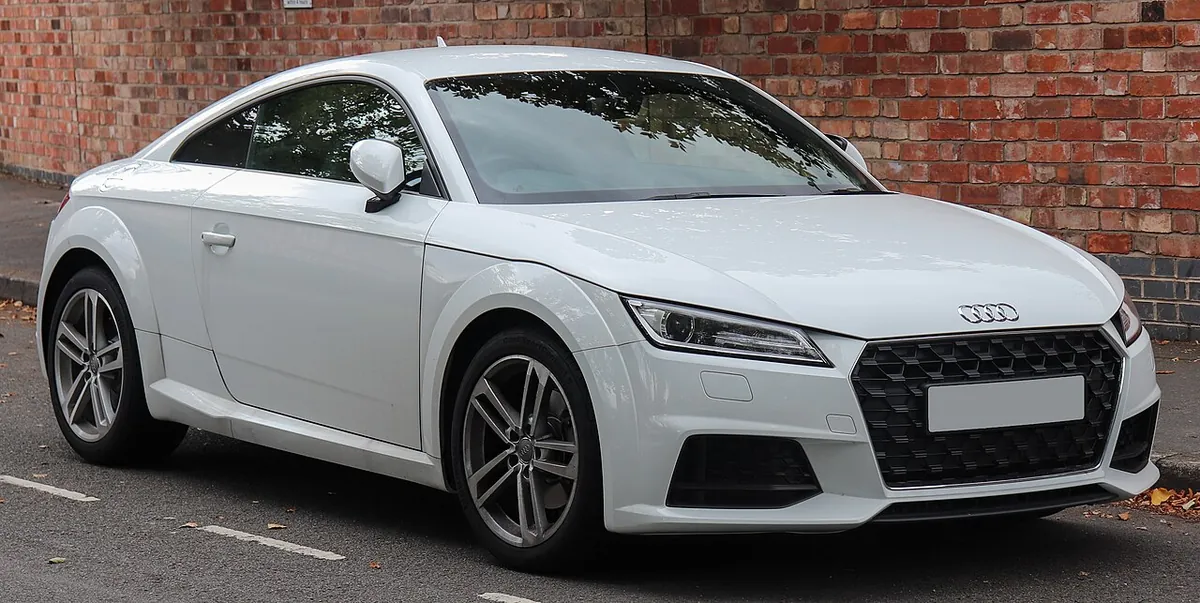 Audi TT 8S Coupé viewed from the front and side