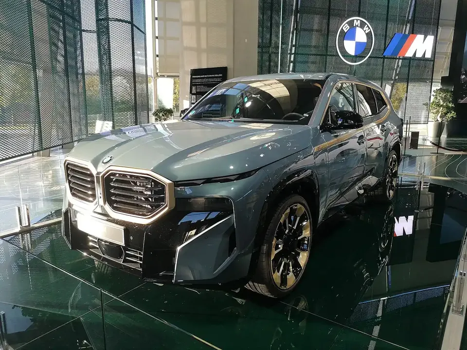 BMW XM displayed at BMW Welt in October 2022 exterior reference photograph