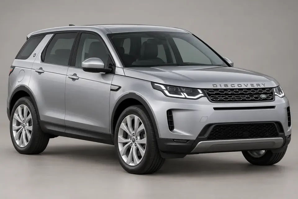 AI-generated front-left view of Land Rover Discovery Sport L550 five-door SUV.