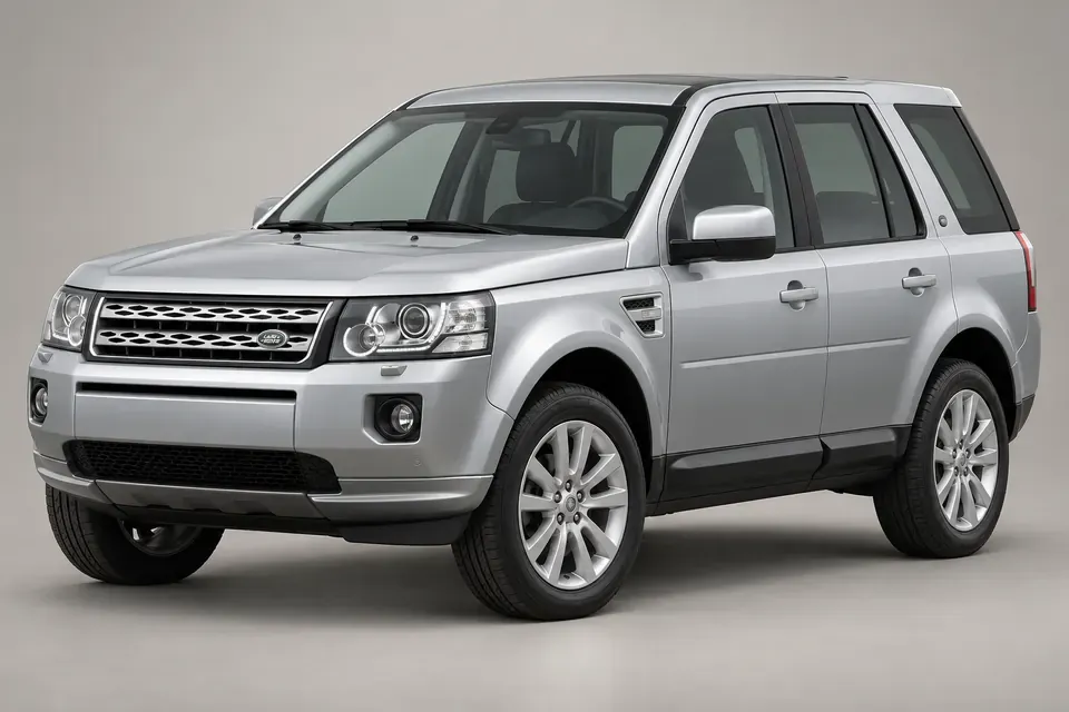 AI-generated front-left view of Land Rover Freelander 2 L359 five-door SUV.