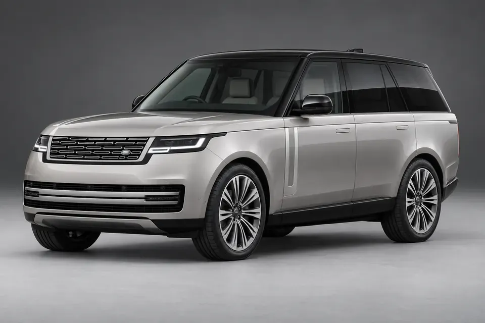 AI-generated front-left view of Range Rover L460 five-door SUV.