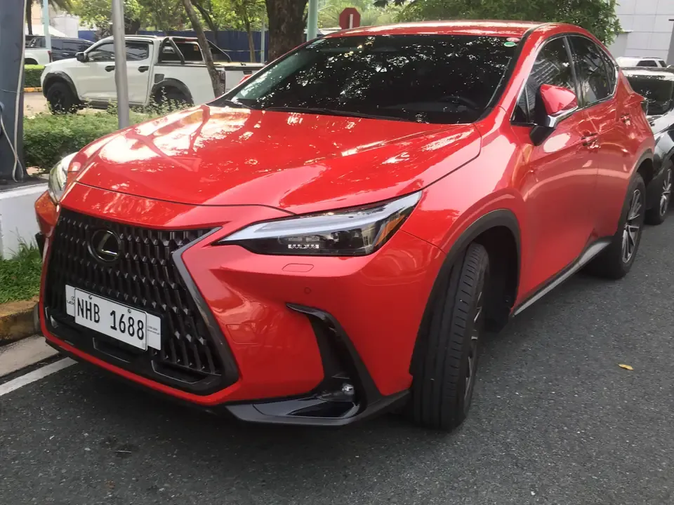 Lexus NX 350h in a front three-quarter view.