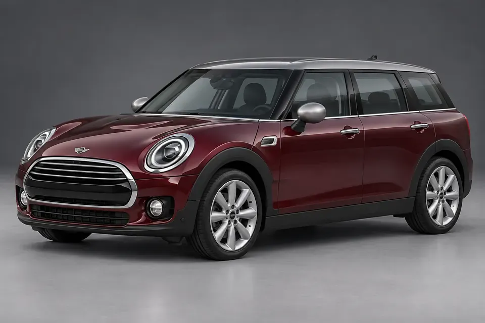 AI-generated front-three-quarter view of MINI Clubman F54 estate.