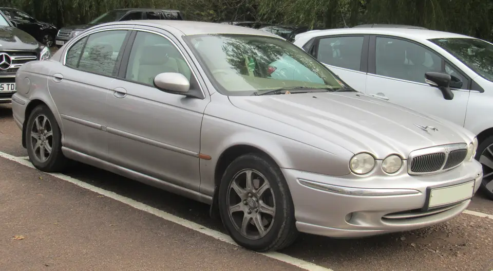 Jaguar X-TYPE in a front three-quarter view.