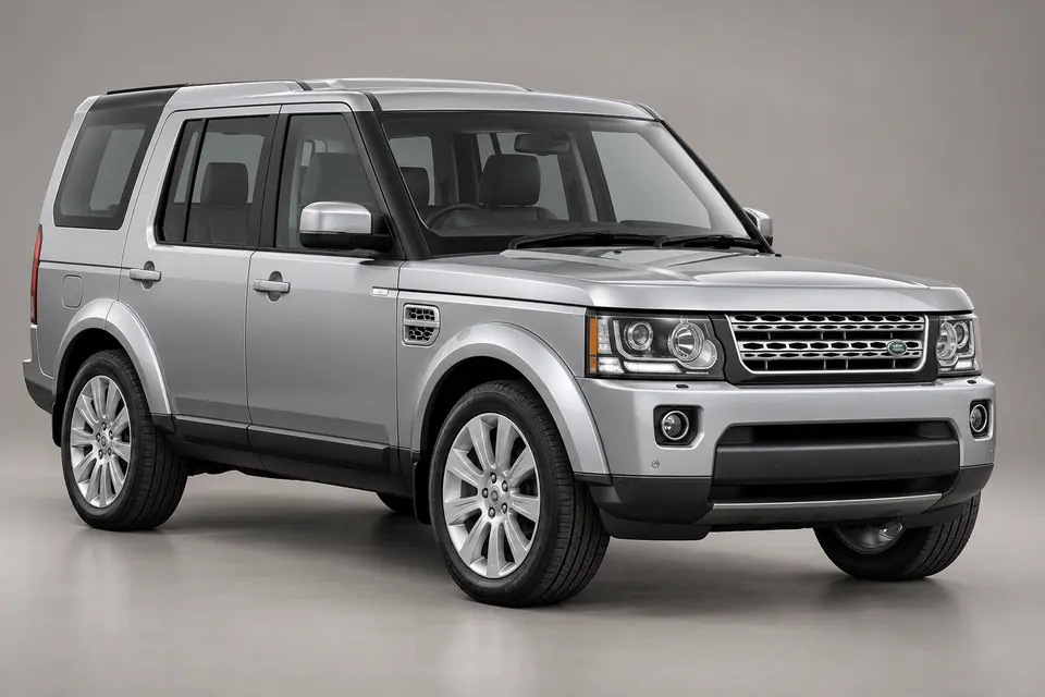 AI-generated front-left view of Land Rover Discovery 4 L319 five-door SUV.