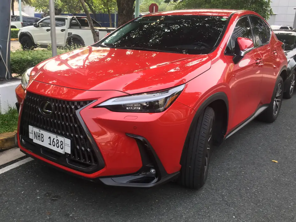 Lexus NX 350h in a front three-quarter view.